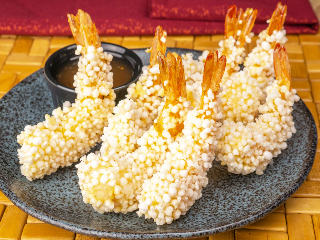 Camarão Encapotado Catupiry na Tapioca